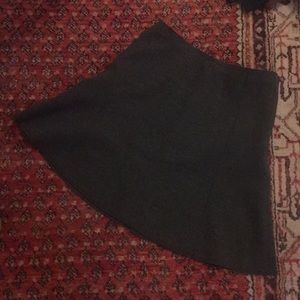 Stretchy dark charcoal dress skirt with flare